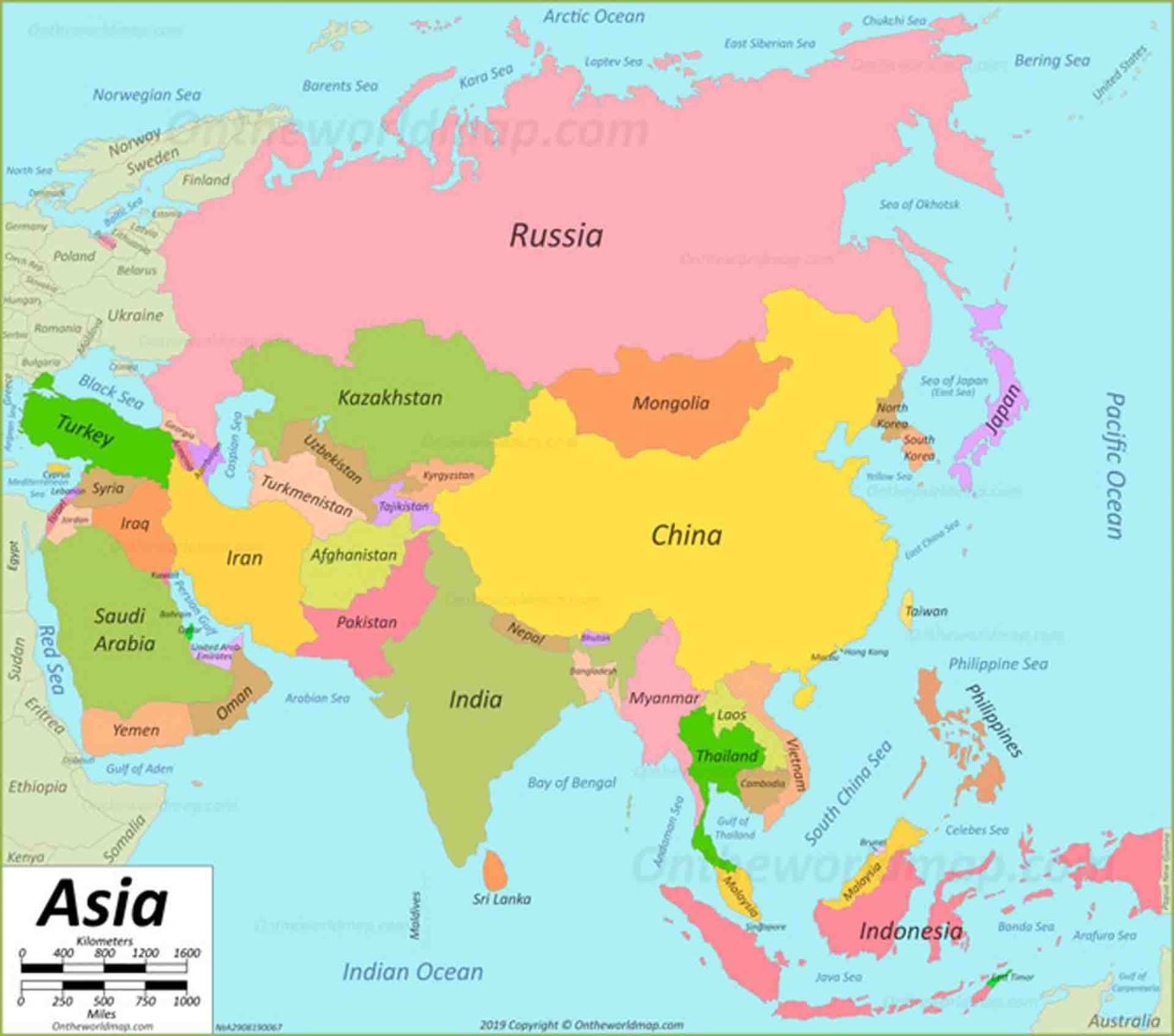 Châu Á có bao nhiêu đới khí hậu? Bài tập trắc nghiệm địa lý lớp 8