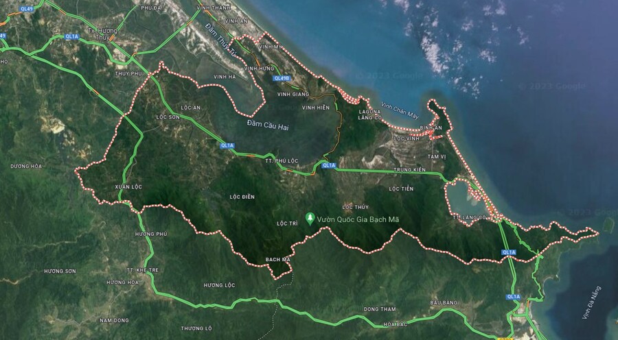 Tổng quan Bản đồ huyện Phú Lộc tỉnh Thừa Thiên Huế